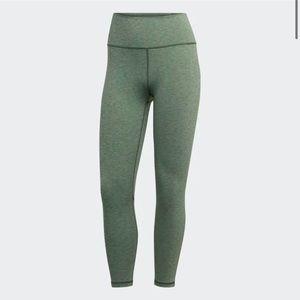 NWOT Adidas Optime Training Green Ocide Mel Leggings
